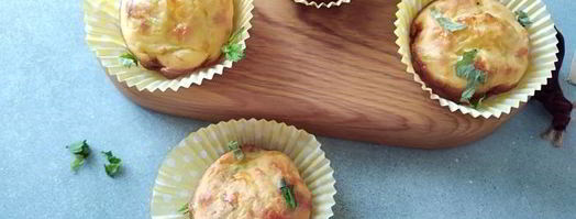 маффины с кабачком, сыром и мятой. Шаг 8