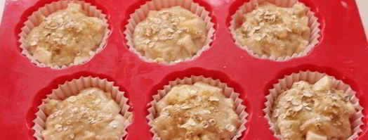 маффины с овсяной мукой и яблоками. Шаг 6