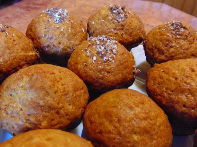 Рецепт маффинов с шоколадом и малиновым повидлом