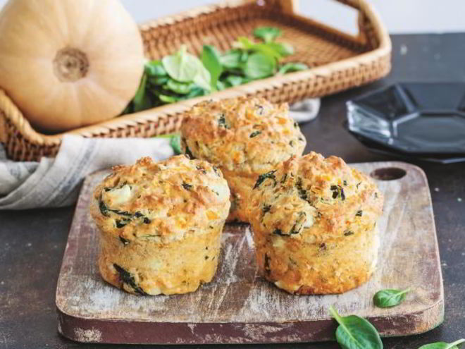 Рецепт маффинов с тыквой и шпинатом