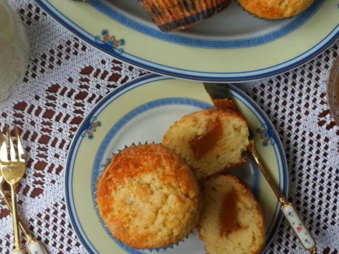 Рецепт маффинов с вареной сгущенкой