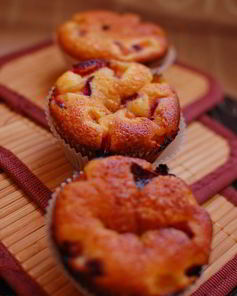 Маффины со сливами