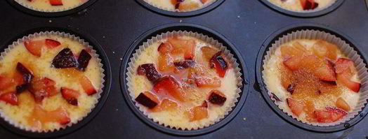 маффины со сливами. Шаг 4