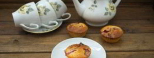 маффины со свежей клубникой. Шаг 7