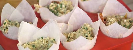 миндально-творожные маффины со шнитт-луком. Шаг 9