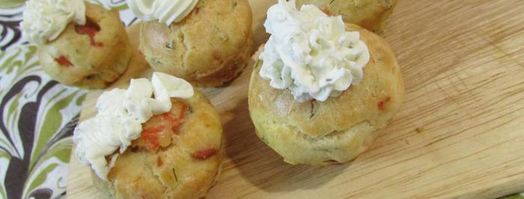 мини-маффины с семгой. Шаг 10