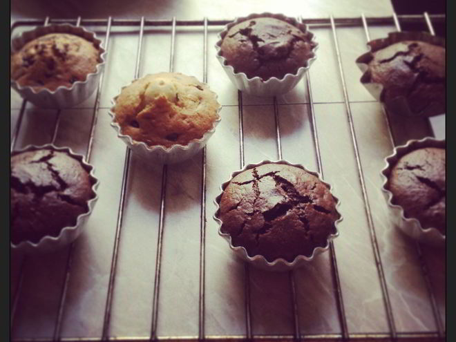 Рецепт шоколадных маффинов с кусочками шоколада