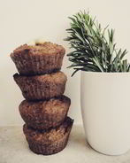 Цельнозерновые маффины с изюмом и грецкими орехами без сахара и без яиц