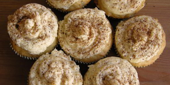 Тыквенные маффины с банановым кремом