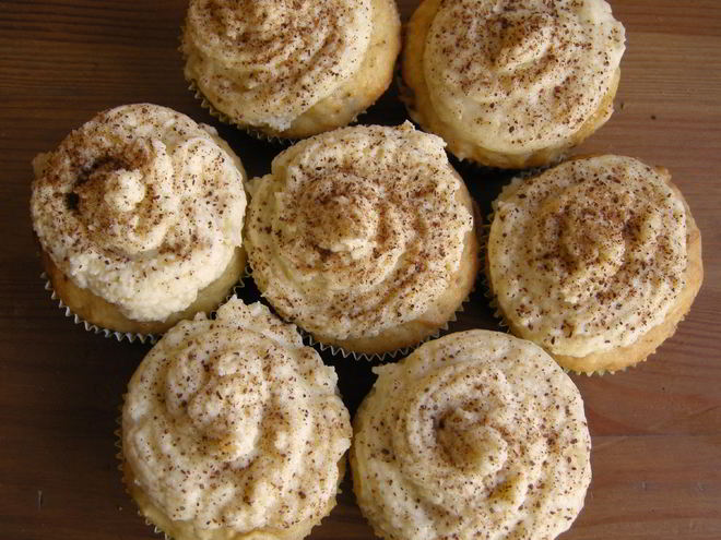 Рецепт тыквенных маффинов с банановым кремом