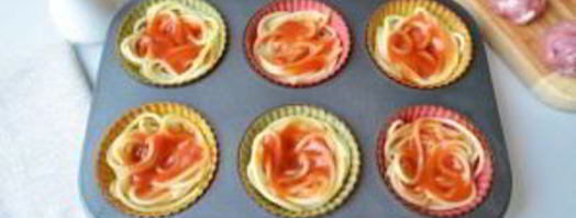 закусочные маффины гнезда. Шаг 4