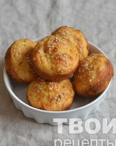 Закусочные маффины с ветчиной и сыром