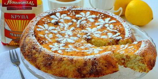 Лимонный манник на кефире