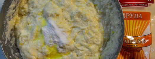 лимонный манник на кефире. Шаг 5