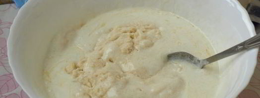 манник на кефире без яиц. Шаг 9