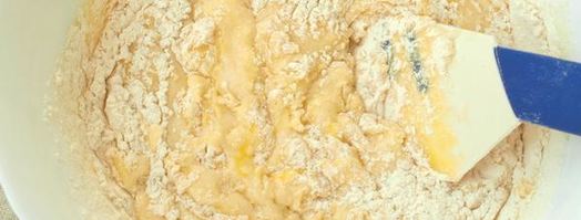 манник на кефире с яблоками. Шаг 3