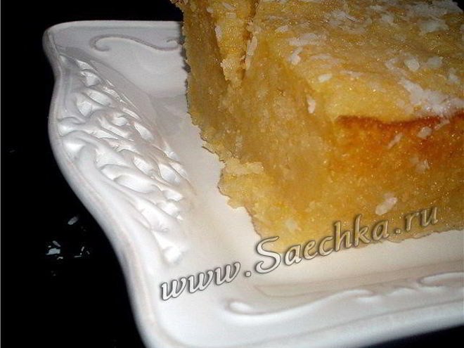 Рецепт манника на ряженке с тыквой