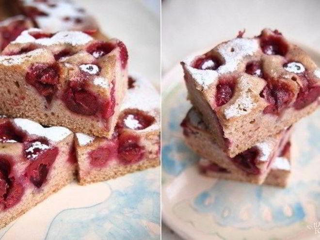 Рецепт манника с черной смородиной