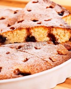 Манник с вишней на кефире