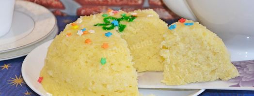 манник в микроволновке на кефире быстро и вкусно. Шаг 11