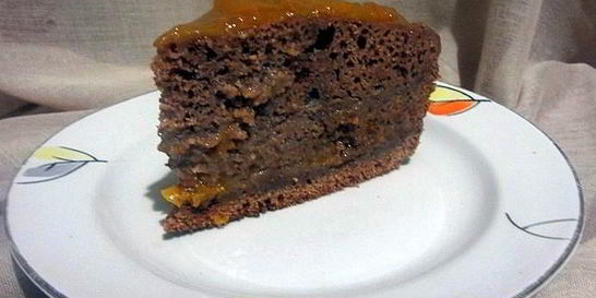 Шоколадный манник на кефире в мультиварке