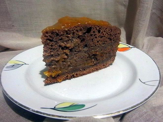 Рецепт шоколадного манника на кефире в мультиварке