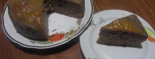 шоколадный манник на кефире в мультиварке. Шаг 13