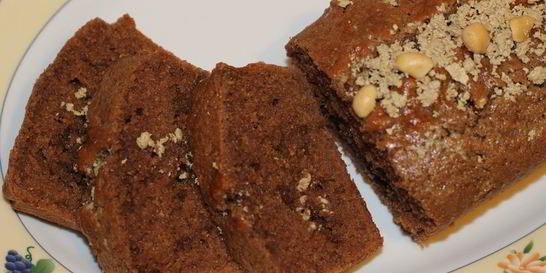 Шоколадный манник с халвой