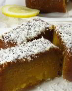 Тыквенный манник с лимонным сиропом