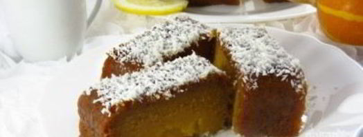 тыквенный манник с лимонным сиропом. Шаг 8