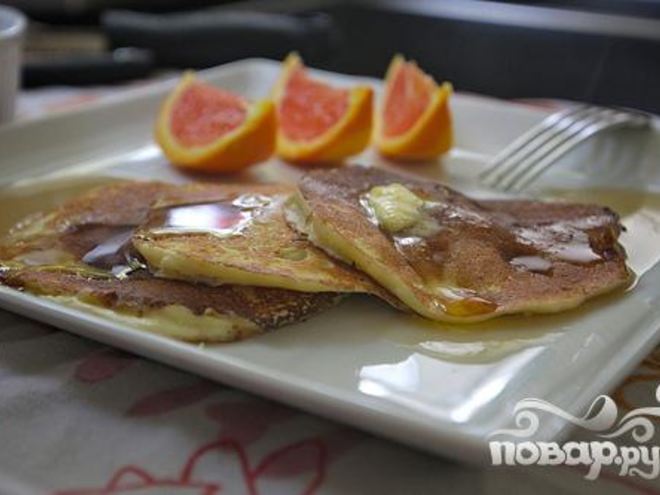 Рецепт апельсиновых оладий с рикоттой