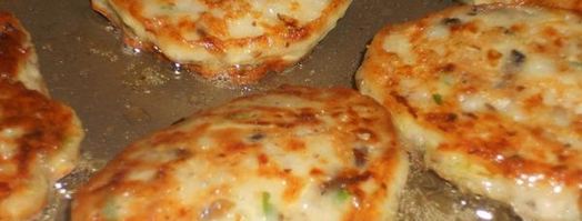 кабачковые оладушки с грибами. Шаг 9