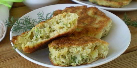 Капустные оладушки на кефире