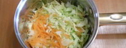 капустные оладушки на кефире. Шаг 4