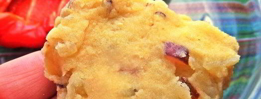 картофельные оладьи с колбасками. Шаг 12