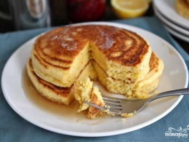 Рецепт кукурузных оладий на кефире