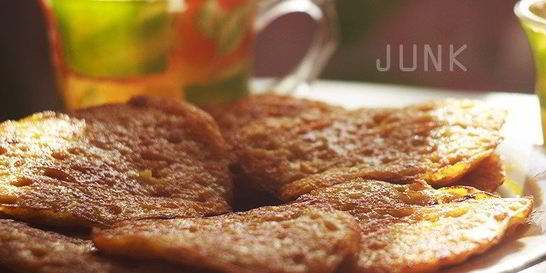 Манные оладьи с куркумой