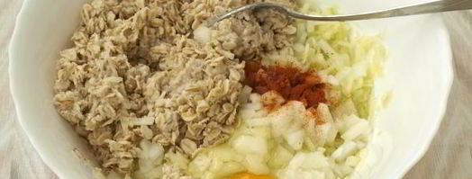 оладьи из кабачков с овсяными хлопьями. Шаг 4