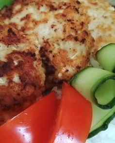 Оладьи из капусты и куриного фарша