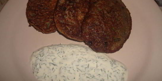 Оладьи из картофеля и кабачков