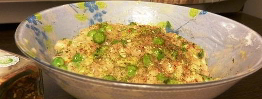 оладьи из куриного фарша. Шаг 3