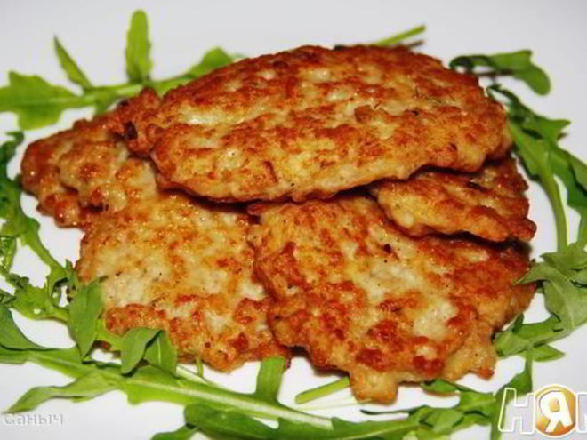 Рецепт оладий из цыпленка