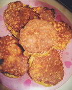 Оладьи из тыквы и овсяных хлопьев