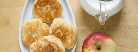 оладьи на дрожжевом тесте с яблоками. Шаг 4