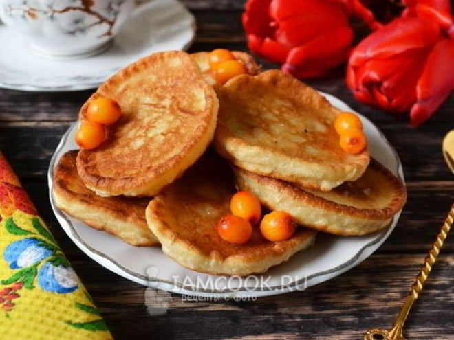Рецепт оладий на кефире без соды