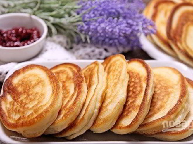 Рецепт оладий на кефире классические