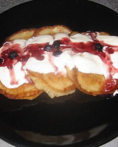 Оладьи на кефире с яблоком