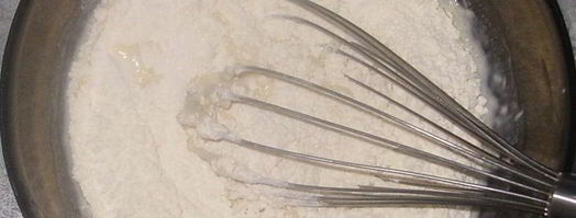 оладьи на кефире с яблоком. Шаг 3