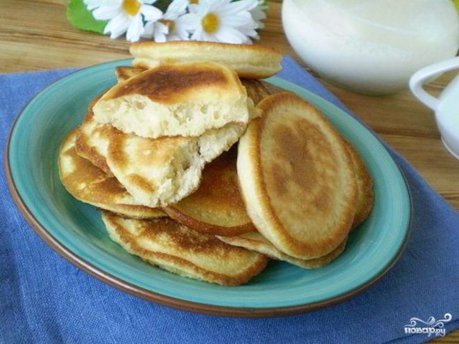 Рецепт оладий на кислом кефире