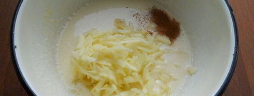 оладьи на сметане с яблоками. Шаг 3